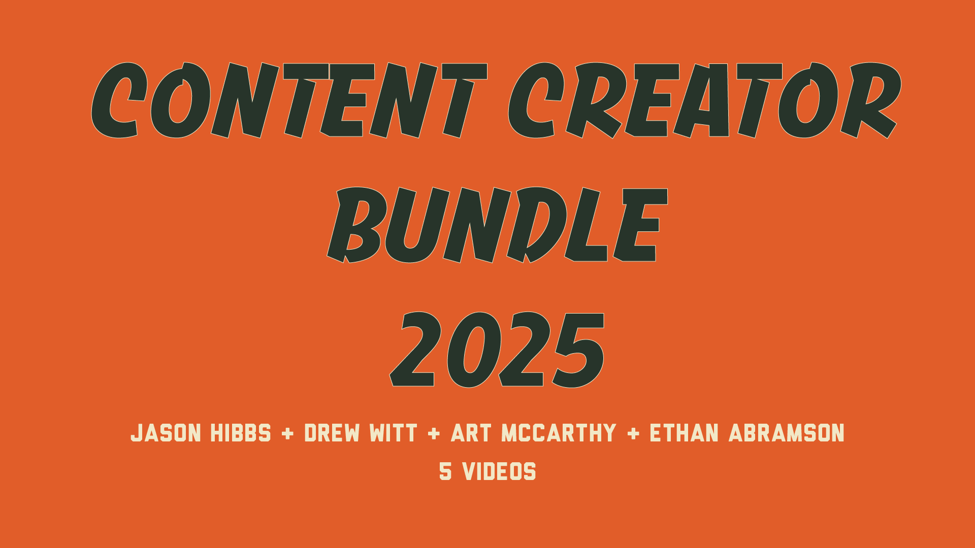 Content Creator Bundle TWF25